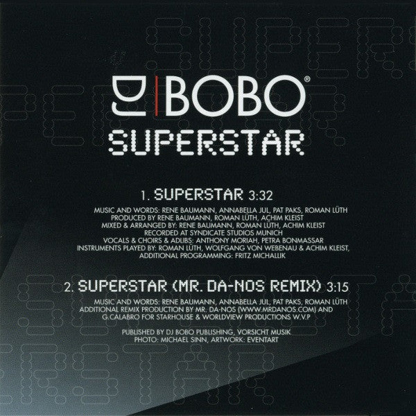 DJ BoBo : Superstar (CD, Single)