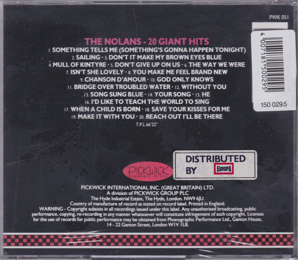 The Nolans : 20 Giant Hits (CD, Album, RE)