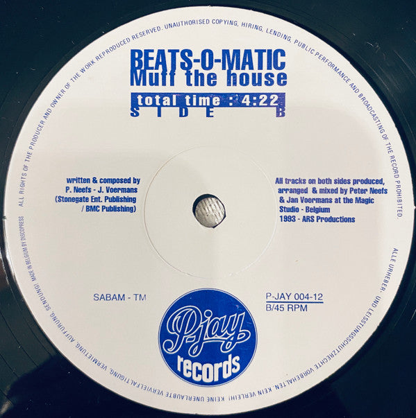 Beats-O-Matic : Raggamuffin-Mix (12")