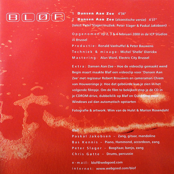 Bløf : Dansen Aan Zee (CD, Single, Enh)