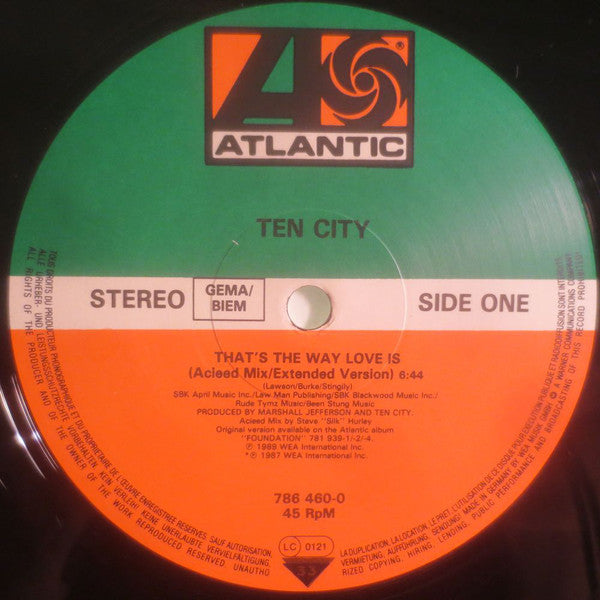 Ten City : That's The Way Love Is (12")
