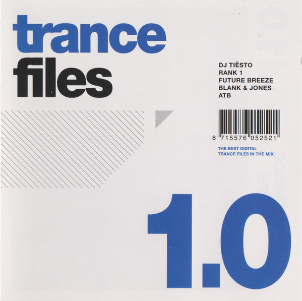 Various : Trance Files 1.0 (CD, Mixed)