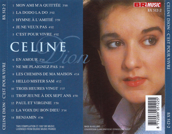 Céline Dion : C'est Pour Vivre (CD, Comp)