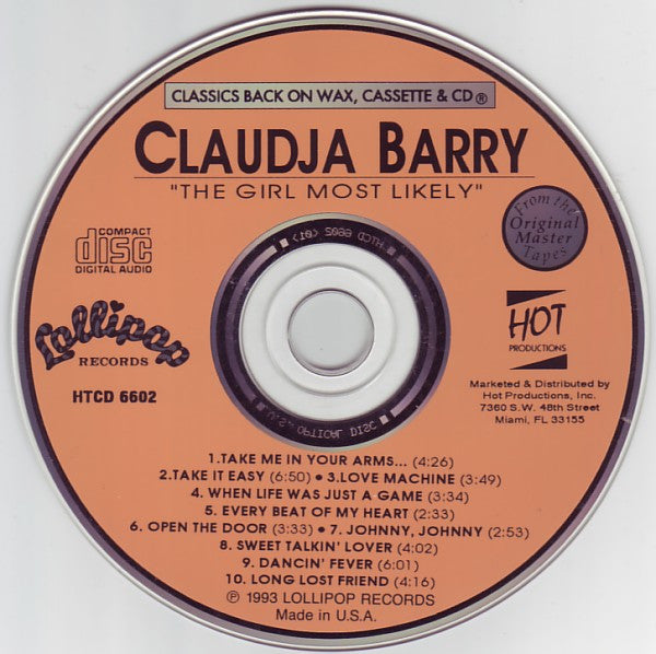 Claudja Barry : The Girl Most Likely (CD, Album, RE)