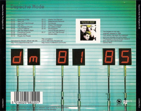 Depeche Mode : The Singles 81>85 (CD, Comp, RE, RM)