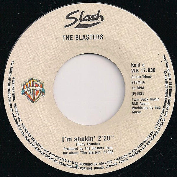 The Blasters : I'm Shakin' (7", Single)