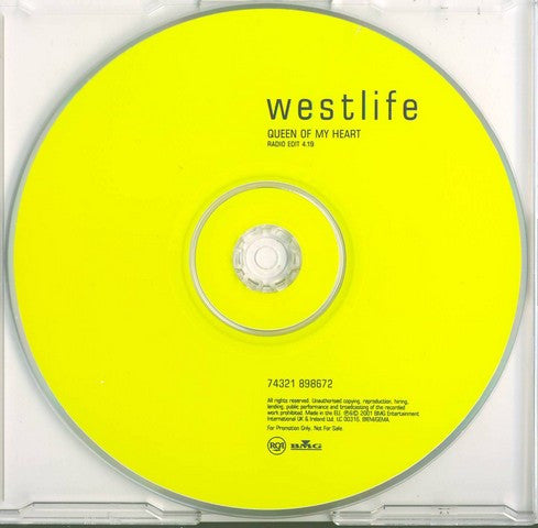 Westlife : Queen Of My Heart (CD, Single, Promo)