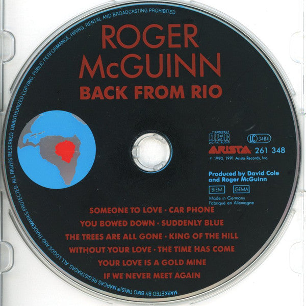Roger McGuinn : Back From Rio (CD, Album)
