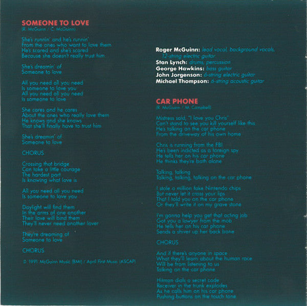 Roger McGuinn : Back From Rio (CD, Album)
