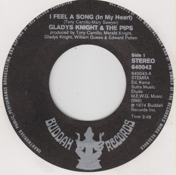 Gladys Knight & The Pips* : I Feel A Song (7", Single)