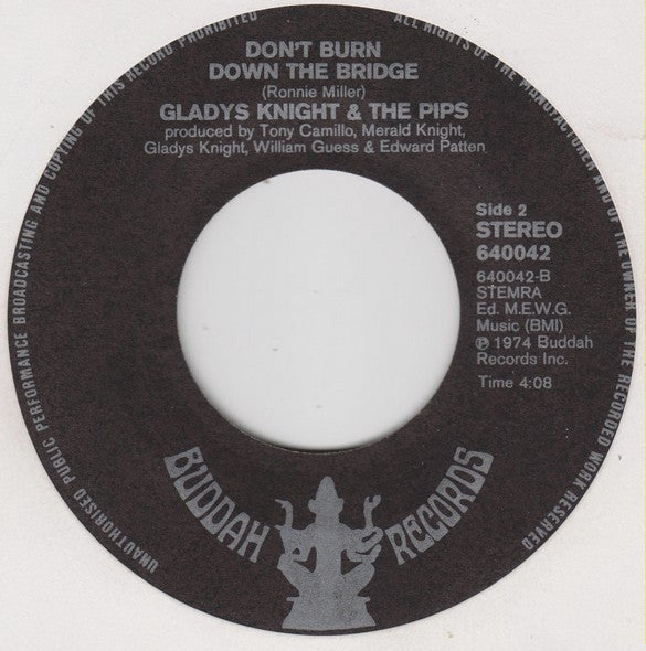 Gladys Knight & The Pips* : I Feel A Song (7", Single)