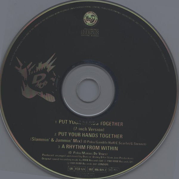 D Mob : Put Your Hands Together (CD, Single, Car)