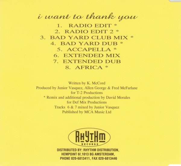Robin S. : I Want To Thank You (CD, Maxi)