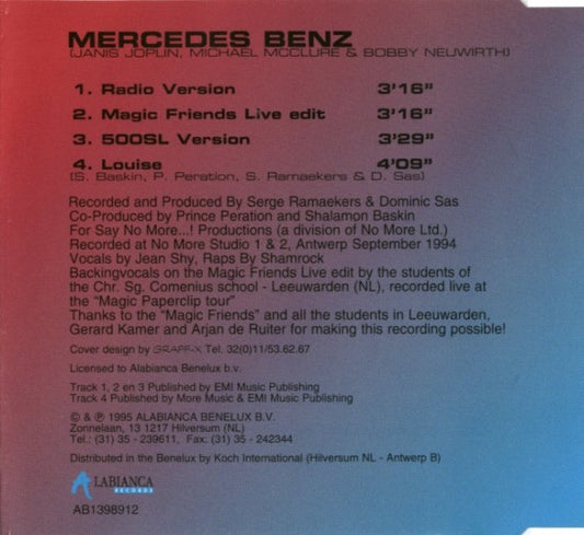 T-Spoon Featuring Jean Shy : Mercedes Benz (CD, Maxi)