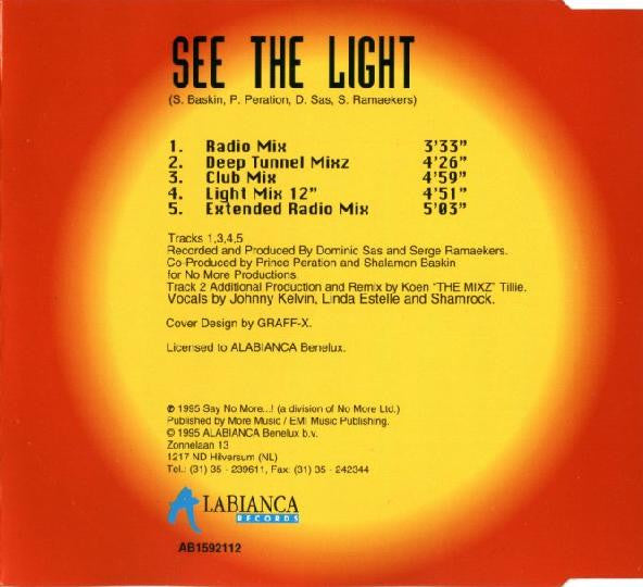 T-Spoon : See The Light (CD, Maxi)