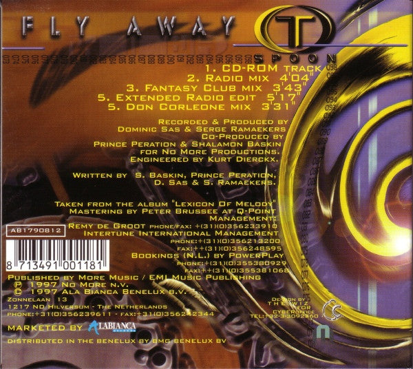 T-Spoon : Fly Away (CD, Single, Enh, Dig)