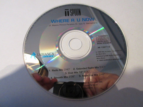 T-Spoon Featuring Jean Shy : Where R U Now (CD, Maxi)