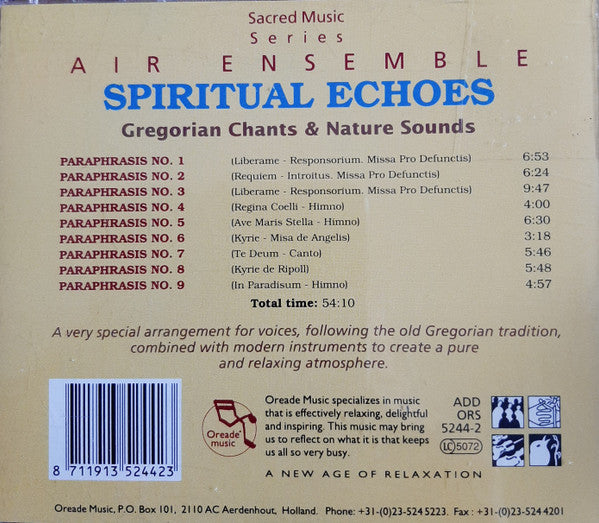 Air Ensemble : Spiritual Echoes (CD)