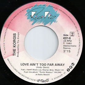 The Korgis : If It's Alright With You Baby (7", Single)