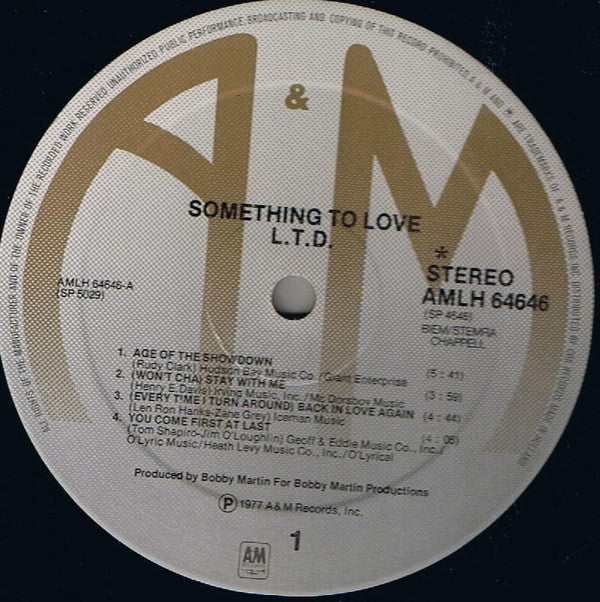 L.T.D. : Something To Love (LP, Album)