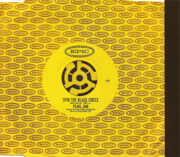Pearl Jam : Spin The Black Circle (CD, Single, Sil)