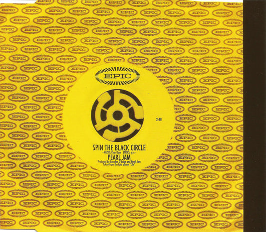 Pearl Jam : Spin The Black Circle (CD, Single, Sil)