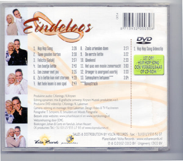 Corry Konings & Johan Heuser : Eindeloos (CD, Album)