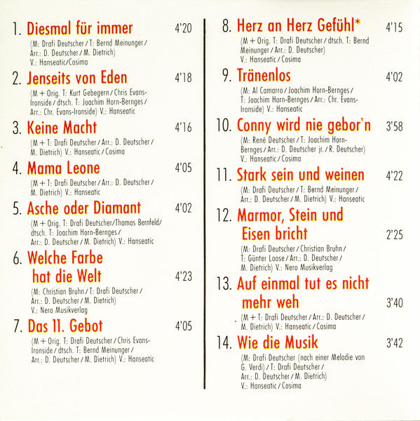 Drafi Deutscher : Diesmal Für Immer (CD, Album)