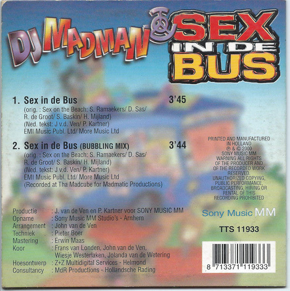 DJ Madman : Sex In De Bus (CD, Single)