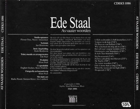 Ede Staal : As Vaaier Woorden (CD, Album, RE)