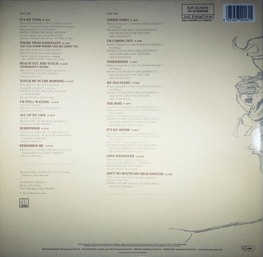 Diana Ross : All The Great Hits (LP, Comp, RE, Gat)