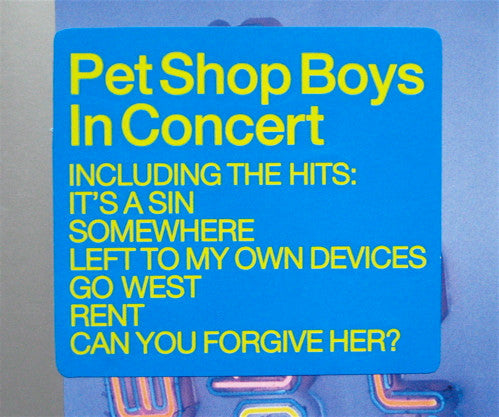 Pet Shop Boys : Somewhere (Pet Shop Boys In Concert) (DVD-V, RE, PAL)