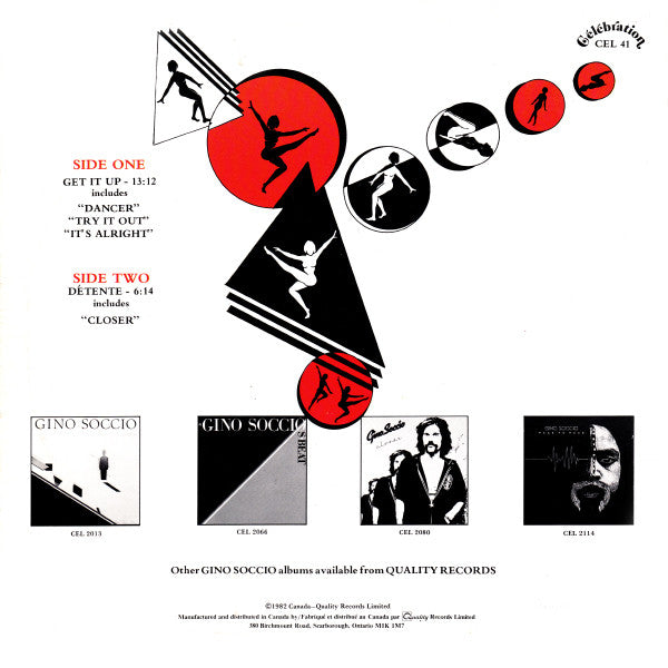 Gino Soccio : Dance Exercise Music Vol. One (12")
