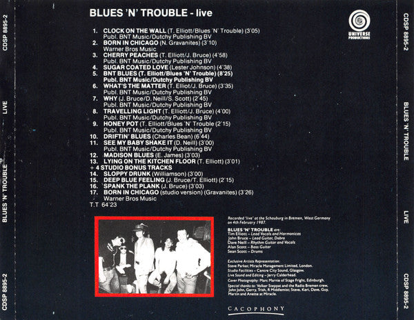 Blues 'N' Trouble : Live (CD)