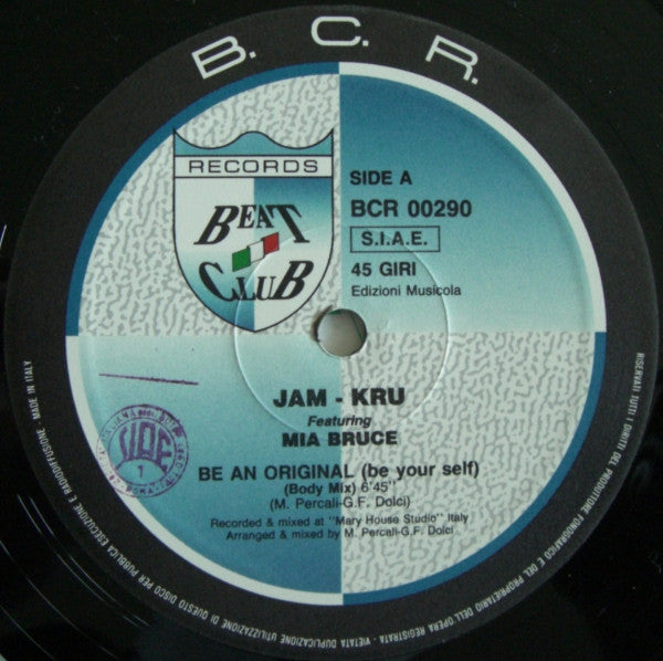 Jam Crew Featuring Mia Bruce : Be An Original (Be Your Self) (12")