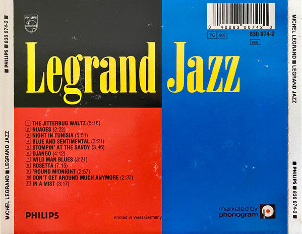 Michel Legrand : Legrand Jazz (CD, Album, RE, RM)