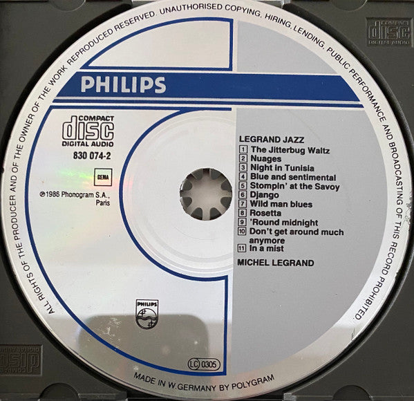 Michel Legrand : Legrand Jazz (CD, Album, RE, RM)