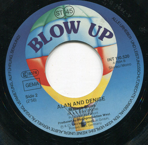 Alan And Denise : Rummenigge (7", Single)