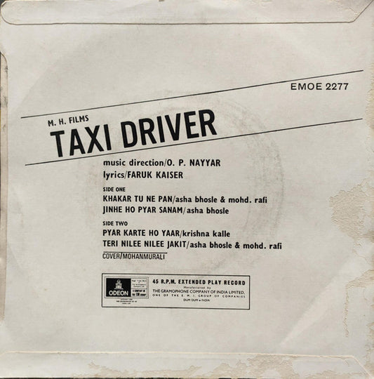 O. P. Nayyar, Faruk Kaiser : Taxi Driver (7", EP)