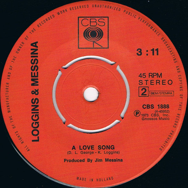 Loggins And Messina : My Music (7")