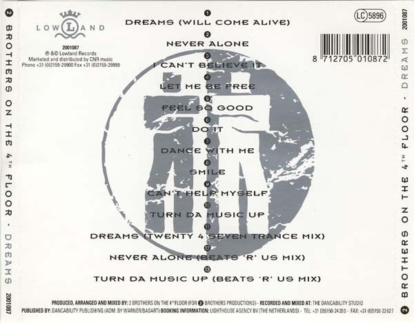 2 Brothers On The 4th Floor : Dreams (CD, Album)