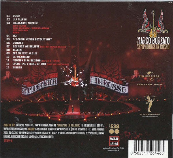 Marco Borsato : Symphonica In Rosso (CD, Album, Sli)