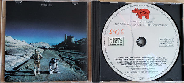 John Williams (4) : Star Wars · Return Of The Jedi (The Original Motion Picture Soundtrack) (CD, Album, RE, PDO)