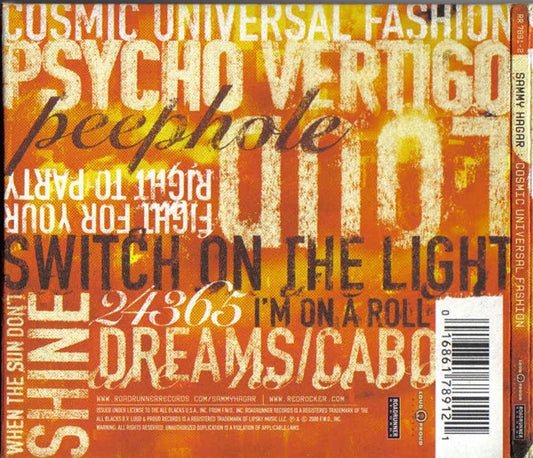 Sammy Hagar : Cosmic Universal Fashion (CD, Album)