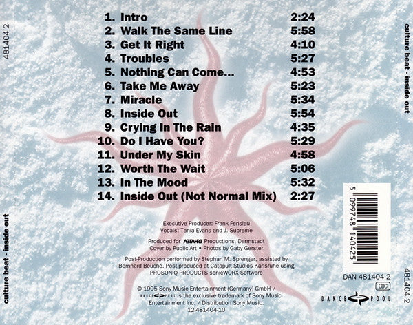 Culture Beat : Inside Out (CD, Album)