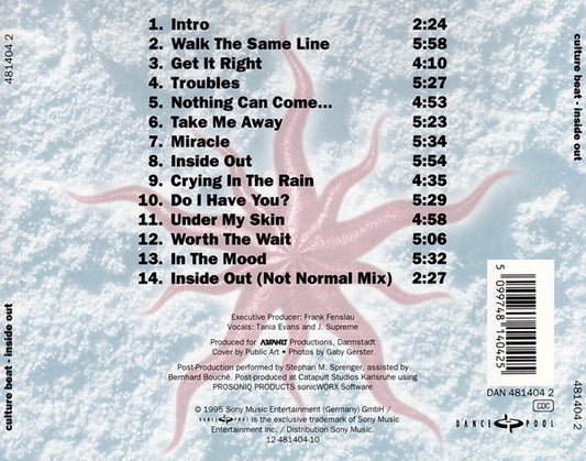 Culture Beat : Inside Out (CD, Album)