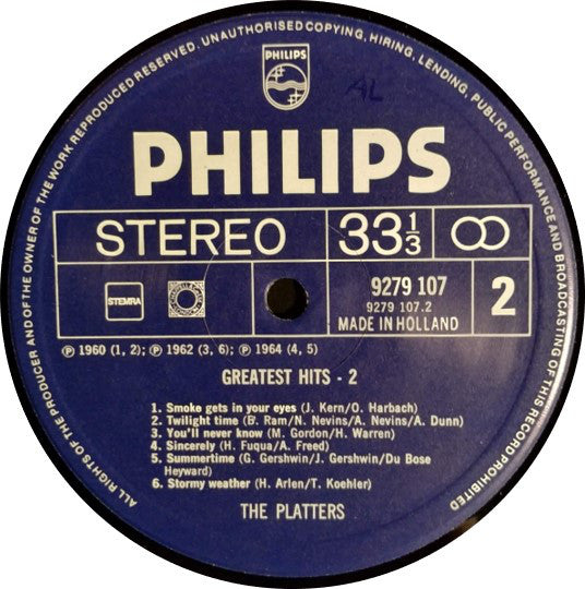 The Platters : Greatest Hits 2 (LP, Comp)
