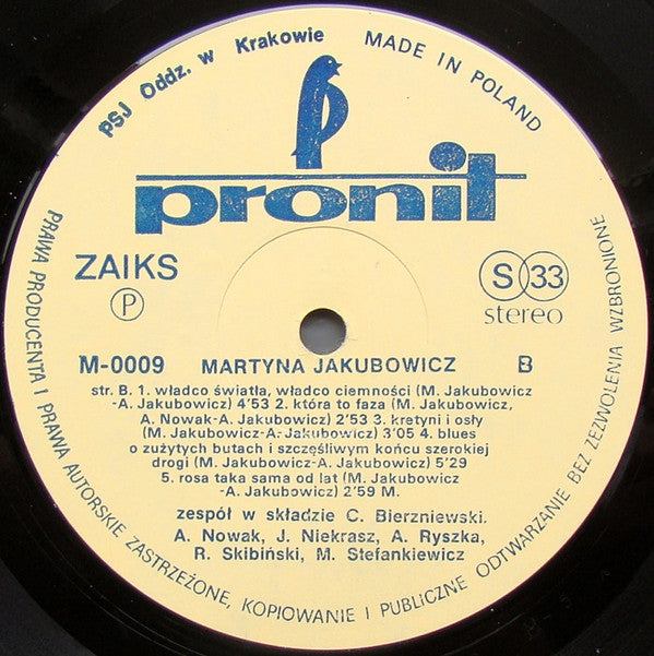 Martyna Jakubowicz : Maquillage (LP, Album, Cre)