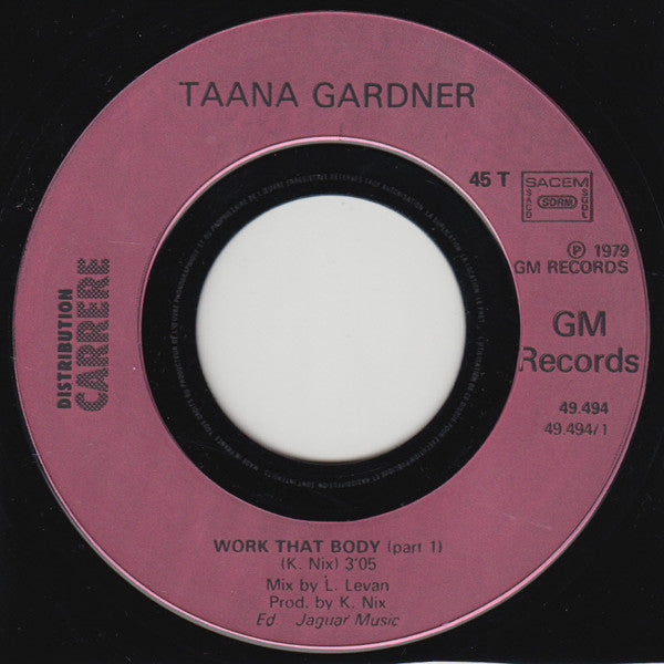 Taana Gardner : Work That Body (7", Single)