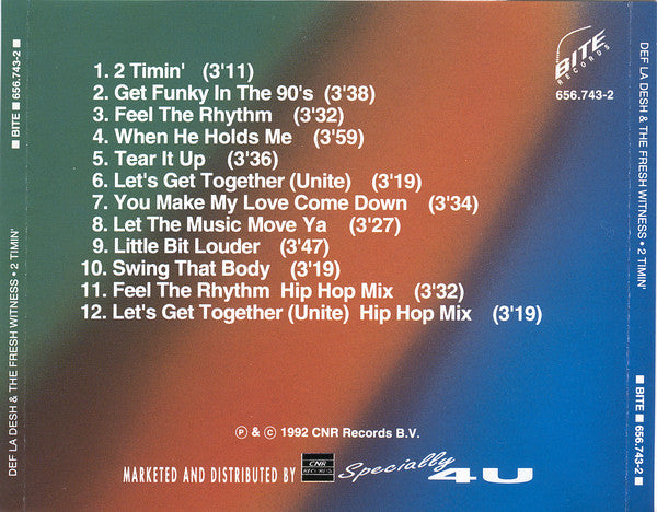 Def La Desh & The Fresh Witness : 2 Timin' (CD, Album)